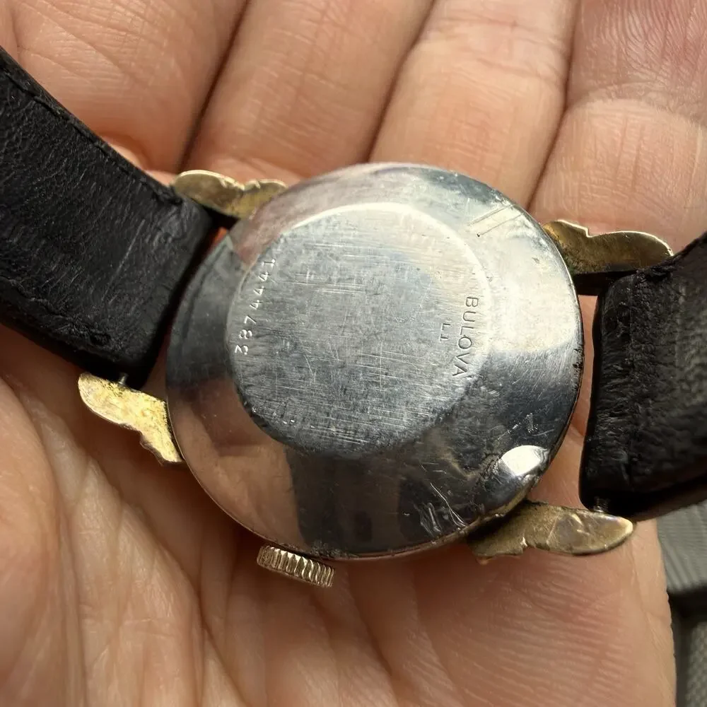 Vintage 50’s Bulova SelfWinding RARE Men’s Wrist Watch Gold Plated Automatic